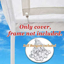 Load image into Gallery viewer, Strong Camel 10'x20' Carport Replacement Canopy Cover for Tent Top Garage Shelter Cover with Ball Bungees (Only Cover, Frame is not Included)
