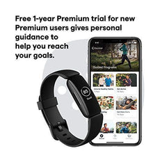 Load image into Gallery viewer, Fitbit Inspire 2 Health &amp; Fitness Tracker with a Free 1-Year Fitbit Premium Trial, 24/7 Heart Rate, Black/Black, One Size (S &amp; L Bands Included)
