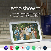 Load image into Gallery viewer, Echo Show 8 (1st Gen, 2019 release) -- HD smart display with Alexa – stay connected with video calling - Sandstone
