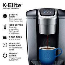 Load image into Gallery viewer, Keurig K-Elite Coffee Maker, Single Serve K-Cup Pod Coffee Brewer, With Iced Coffee Capability, Brushed Silver
