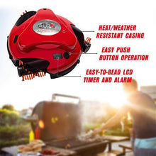 Load image into Gallery viewer, Grillbot Automatic Grill Cleaning Robot with Nylon Brushes and Carrying Case - BBQ Grill Cleaner - Grill Brush - Grill Scraper - BBQ Accessories (Red)
