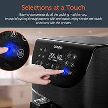 Load image into Gallery viewer, COSORI Air Fryer Max XL(100 Recipes) Digital Hot Oven Cooker, One Touch Screen with 13 Cooking Functions, Preheat and Shake Reminder, 5.8 QT, Black

