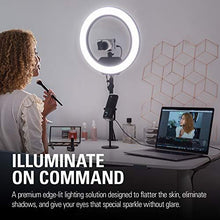 Load image into Gallery viewer, Elgato Ring Light Premium Edge-lit Ring Light, 2500 lumens, Multi-Layer Diffusion, Adjustable Color, app Control onMac, Windows, iPhone, Android (10LAC9901)
