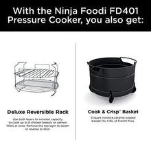 Load image into Gallery viewer, Ninja FD401 Foodi 8-Quart 9-in-1 Deluxe XL Pressure Cooker, Air Fry, Crisp, Steam, Slow Cook, Sear, Saute, Bake, Roast, Broil, Yogurt, Dehydrate, Extra Large Capacity, 45 Recipe Book, Stainless Finish
