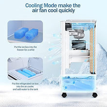 Load image into Gallery viewer, HAUEA Portable Air Conditioner 3-IN-1 Evaporative Air Cooler/ Cooling /Humification Portable Cooling Fan with 3 Speeds, 90°Oscillation, 7H Timer Remote Control &amp; LED Display for Room Home Office
