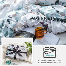Load image into Gallery viewer, MILDLY Duvet Cover King Size, 100% Egyptian Cotton Bedding Set Soft &amp; Breathable for All Seasons(1 King Comforter Cover + 2 Pillow Shams)
