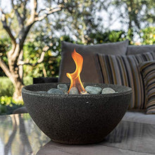 Load image into Gallery viewer, Terra Flame Tabletop Fire Bowls – Graphite Table Top Fire Bowl for Indoor and Outdoor, Portable Fireplace and Table Top Fire Pit for Patio, Basin Design Centrepiece

