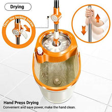 Load image into Gallery viewer, MASTERTOP Spin Mop and Bucket with Wringer Set, Floor Cleaning System, Easy Wring Foot Pedal, Stainless Steel Mop Handle, 5 Microfiber Refills, 5 Cleaning Clothes, Hardwood Laminate Tiles
