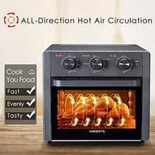 Load image into Gallery viewer, WEESTA 19 Quart Air Fryer Toaster Oven, 5-IN-1 Countertop Convection Oven with Air Fry Air Roast Toast Broil Bake Function for Fried Chicken, Steak, Fries, Tater Tots, Chips, Bacon, Pizza, etc.
