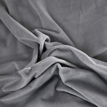 Load image into Gallery viewer, LIFEREVO Luxury Plush Shaggy Duvet Cover Set (1 Faux Fur Duvet Cover + 2 Pompoms Fringe Pillow Shams) Solid, Zipper Closure (Queen Gray)
