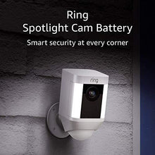 Load image into Gallery viewer, Ring Spotlight Cam Battery HD Security Camera with Built Two-Way Talk and a Siren Alarm, White, Works with Alexa
