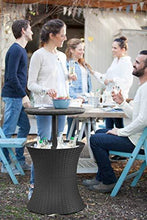 Load image into Gallery viewer, Keter Pacific Cool Bar Outdoor Patio Furniture and Hot Tub Side Table with 7.5 Gallon Beer and Wine Cooler, Dark Grey
