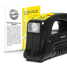 Load image into Gallery viewer, Kensun AC/DC Digital Tire Inflator for Car 12V DC and Home 110V AC Rapid Performance Portable Air Compressor Pump for Car, Bicycle, Motorcycle, Basketball and Others
