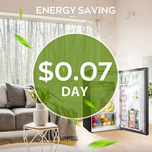 Load image into Gallery viewer, TECCPO Mini Fridge with Freezer TAMF32, 3.1 Cu.Ft, Low Noise, Energy Star, 6 Settings Temperature Adjustable, Mini Fridge for Bedroom, Dorm
