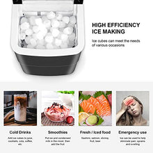 Load image into Gallery viewer, Ice Maker Portable Ice Maker Countertop Ice Maker Machine for Home/Office/Camping/Mini/Small/Table Top/Tabletop/Electric with Spoon, 26.5 lbs in 24h
