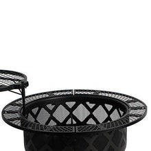 Load image into Gallery viewer, BALI OUTDOORS Wood Burning Fire Pit Backyard with Cooking Grill, 32in, Black, 24in
