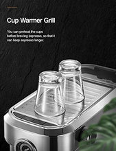 Load image into Gallery viewer, Espresso Machine, 15 Bar Espresso Maker with Milk Frother Wand and Compact Design, Professional Espresso Coffee Machine for Cappuccino and Latte
