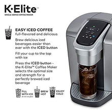 Load image into Gallery viewer, Keurig C K-Elite Maker, Single Serve K-Cup Pod Brewer, with Iced Coffee Capability, Extra Included, 75oz, Brushed Silver Plus Filter Bundle
