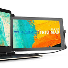 Load image into Gallery viewer, Mobile Pixels Trio Max Portable Monitor, 14'' Full HD IPS Dual Triple monitor for laptops, USB C/USB A powered portable display,Windows/OS/Android/Switch Compatible (One Monitor Only)

