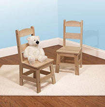 Load image into Gallery viewer, Melissa &amp; Doug Wooden Toy Chest - Natural &amp; Wooden Chair Pair - Natural
