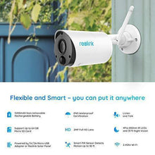 Load image into Gallery viewer, Outdoor Security Camera System Wireless, Solar Battery Powered, 1080p Wirefree Waterproof 2-Way Audio Night Vision w/ PIR Motion Sensor, Support Alexa/Google Assistant, REOLINK Argus Eco+Solar Panel
