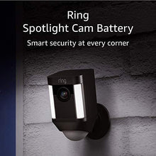 Load image into Gallery viewer, Ring Spotlight Cam Battery HD Security Camera with Built Two-Way Talk and a Siren Alarm, Black, Works with Alexa
