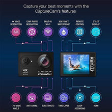 Load image into Gallery viewer, REMALI CaptureCam 4K Ultra HD and 12MP Waterproof Sports Action Camera Kit with Carrying Case, 3 Batteries, Dual Battery Charger, 2” LCD Screen, WiFi, Remote Control, and 21 Mounts and Accessories
