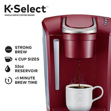 Load image into Gallery viewer, Keurig K-Select Coffee Maker, Single Serve K-Cup Pod Coffee Brewer, With Strength Control and Hot Water On Demand, Vintage Red
