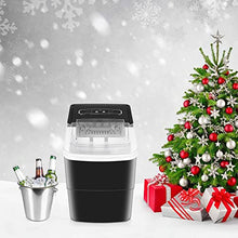Load image into Gallery viewer, Ice Maker Portable Ice Maker Countertop Ice Maker Machine for Home/Office/Camping/Mini/Small/Table Top/Tabletop/Electric with Spoon, 26.5 lbs in 24h
