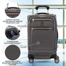 Load image into Gallery viewer, Travelpro Platinum Elite-Softside Expandable Spinner Wheel Luggage, Vintage Grey, Carry-On 21-Inch
