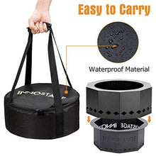 Load image into Gallery viewer, Patented Smokeless Fire Bowl Pit for Outdoor Wood Pellet Burning Spark with Portable Carrying Bag, Firepit Grill of Fireplace Stove for Picnic Camping Cooking on Beach - S
