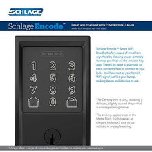 Load image into Gallery viewer, Schlage Lock Company BE489WB CEN 622 Schlage Encode Deadbolt Smart Lock | WiFi Touchscreen Keypad, Matte Black
