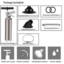 Load image into Gallery viewer, Trycooling Portable High Pressure Toilet Plunger, Manual Sink Plunger Dredge Equipment Air Drain Blaster Pump for Toilets Bathroom Shower Kitchen Clogged Pipe

