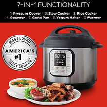 Load image into Gallery viewer, Instant Pot Duo Mini 7-in-1 Electric Pressure Cooker, Slow Cooker, Rice Cooker, Steamer, Saute, Yogurt Maker, Sterilizer, and Warmer, 3 Quart, 14 One-Touch Programs
