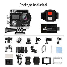 Load image into Gallery viewer, AKASO Brave 4 4K 20MP WiFi Action Camera Ultra HD with EIS 30m Underwater Waterproof Camera Remote Control 5X Zoom Underwater Camcorder with 2 Batteries and Helmet Accessories Kit
