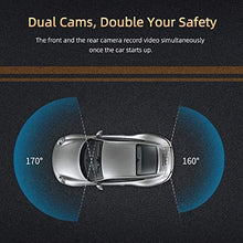 Load image into Gallery viewer, VanTop H610 10" 2.5K Mirror Dash Cam for Cars with Full Touch Screen, Waterproof Backup Camera Rear View Mirror Camera, Enhanced Night Vision with Sony Starvis Sensor, Parking Assistance
