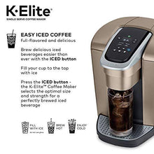 Load image into Gallery viewer, Keurig K-Elite Coffee Maker, Single Serve K-Cup Pod Coffee Brewer, With Iced Coffee Capability, Brushed Gold
