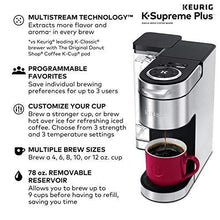 Load image into Gallery viewer, Keurig K-Supreme Plus Coffee Maker, Single Serve K-Cup Pod Coffee Brewer, With MultiStream Technology, 78 Oz Removable Reservoir, and Programmable Settings, Stainless Steel
