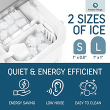 Load image into Gallery viewer, Countertop Ice Maker Machine Portable, Self Cleaning Function, Mini Ice Makers, Make 26 lbs ice in 24 hrs, Ice Cubes Ready in 6-8 Mins with Ice Scoop and Basket for Home/Office/Bar

