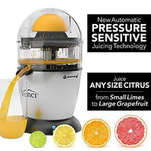 Load image into Gallery viewer, Vinci Hands-Free Electric Citrus Juicer | 1-Button Easy Press Lemon Lime Orange Grapefruit Juice Squeezer Easy to Clean Juicer Machine, Black/Stainless Steel
