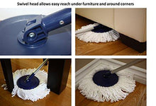Load image into Gallery viewer, Twist and Shout Mop - Award Winning Original Hand Push Spin Mop - Life Time Warranty (2 Microfiber Mopheads Included)
