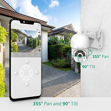 Load image into Gallery viewer, Pan Tilt Battery Powered Wireless Security Camera Outdoor 355° 2.4G WiFi Home Surveillance System with Spotlight Color Night Vision and Motion Detection-Soliom S800
