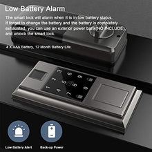 Load image into Gallery viewer, Security Smart Door Lock with Fingerprint Recognition, Oasbike Bluetooth Smart Door Lock, Touchscreen Keypad, Keyless Entry Door Lock Featuring Auto-Locking, Compatible with Alexa &amp; Google Assistant
