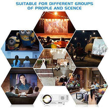 Load image into Gallery viewer, Jinhoo WiFi Projector, [100" Projector Screen Included] 6500L Outdoor Movie Projector, 1080P Supports Synchronize Smartphone Screen by WiFi/USB Cable for Home Entertainment
