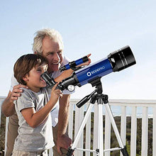 Load image into Gallery viewer, Telescope for Kids Beginners Adults, 70mm Astronomy Refractor Telescope with Adjustable Tripod - Perfect Telescope Gift for Kids
