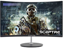 Load image into Gallery viewer, Sceptre Curved 27" 75Hz LED Monitor HDMI VGA Build-In Speakers, EDGE-LESS Metal Black 2019 (C275W-1920RN)
