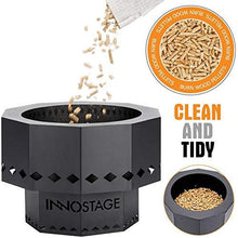 Load image into Gallery viewer, Patented Smokeless Fire Bowl Pit for Outdoor Wood Pellet Burning Spark with Portable Carrying Bag, Firepit Grill of Fireplace Stove for Picnic Camping Cooking on Beach - S
