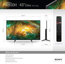 Load image into Gallery viewer, Sony X800H 43-inch TV: 4K Ultra HD Smart LED TV with HDR and Alexa Compatibility - 2020 Model

