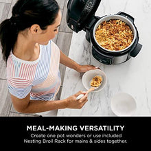 Load image into Gallery viewer, Ninja OS101 Foodi 9-in-1 Pressure Cooker and Air Fryer with Nesting Broil Rack, 5 Quart, Stainless Steel
