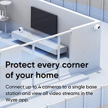 Load image into Gallery viewer, Wyze Cam Outdoor Security Camera Bundle (Includes Base Station and 3 Cams), 1080p HD Indoor/Outdoor Wire-Free Smart Home Cam with Night Vision, 2-Way Audio, Works with Alexa &amp; Google - 3 Camera Kit
